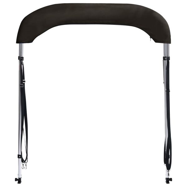 vidaXL 2-kaarinen Bimini-kate musta 150x120x110 cm