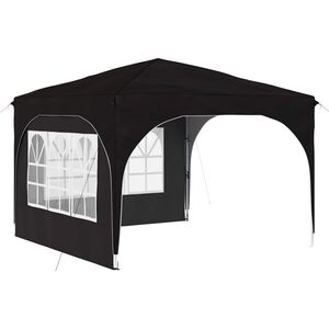 vidaXL Pop-up Juhlateltta 290 x 290 x 245 cm Musta
