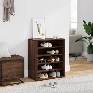 vidaXL Kenk&auml;teline ruskea tammi 60x35x70 cm tekninen puu