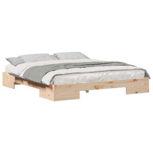 vidaXL S&auml;ngyn runko Ruskea 6FT Super King Size