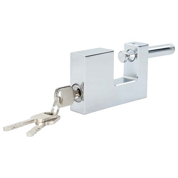 vidaXL Riippulukko 6 pcs Hopea 7,8 x 2 x 5 cm Rauta