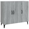 vidaXL Senkki harmaa Sonoma 90x34x80 cm tekninen puu