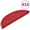 vidaXL Porrasmatot 15 kpl 56x17x3 cm punainen puolipy&ouml;re&auml;
