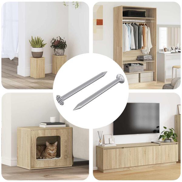 vidaXL Confirmat-ruuvit 2 pcs Hopea &Oslash;5 x 40 mm Metalli