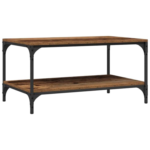 vidaXL Sohvap&ouml;yt&auml; Vanha Puu 80 x 50 x 40 cm Tekninen puu