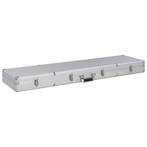 vidaXL Asekotelo hopea 134x35x12 cm alumiini