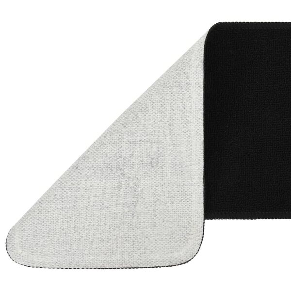 vidaXL Liukumattomat porrasmatot 15 kpl 75x20 cm musta suorakaide