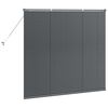 vidaXL Ikkunakaihdin verhoilla Tummanharmaa Alumiini