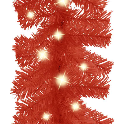 vidaXL Jouluköynnös LED-valoilla 5 m punainen