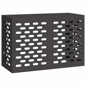 vidaXL Ilmastointilaitteen suoja Musta 90 x 40 x 60 cm Ter&auml;s