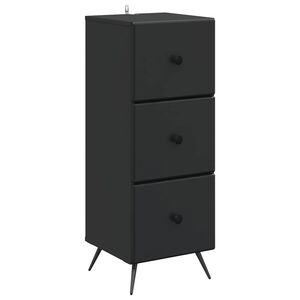 vidaXL Laatikkokaappi Musta 33 x 34,5 x 90 cm Tekninen puu