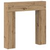 vidaXL Takan kehys Artisaanitammi 102 x 18 x 100,5 cm Tekninen puu