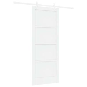 vidaXL Liukuovi valkoinen 83 x 202 cm T&auml;ysi m&auml;nty