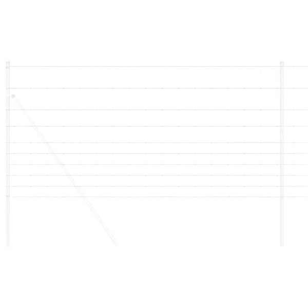 vidaXL Riista-aita Hopea 50 x 1,2 m Galvanoitu ter&auml;s