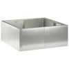 vidaXL Pato 4 kpl 100 x 100 x 50 cm Ruostumaton ter&auml;s Hopea