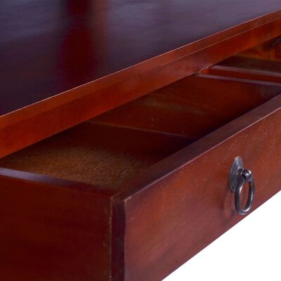 vidaXL Sohvapöytä klassinen ruskea 90x50x40 cm täysi mahonki