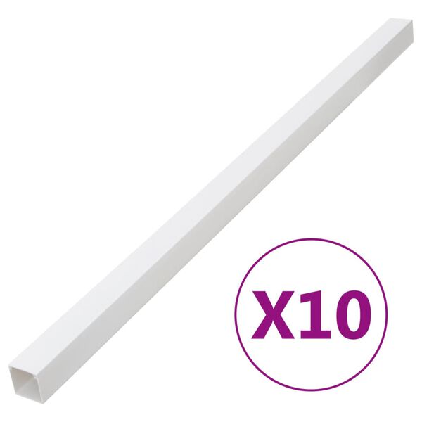 vidaXL Johtokanava 100x40 mm 10 m PVC