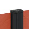 vidaXL Sisäänvedettävä sivumarkiisi Terrakotta 220x1000 cm