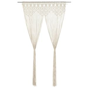vidaXL Macrame verho 140x240 cm puuvilla