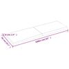 vidaXL Pöytälevy ruskea 160x50x(2-6)cm käsitelty täystammi elävä reuna