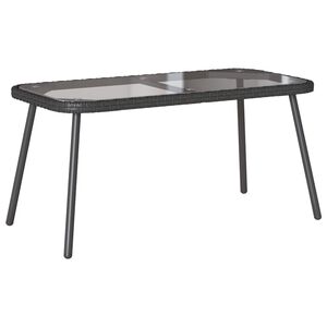 vidaXL Sohvap&ouml;yt&auml; Musta 90 x 45 x 43 cm polyrottinki