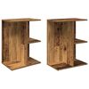 vidaXL Y&ouml;p&ouml;yd&auml;t 2 kpl vanha puu 46,5x29x61 cm tekninen puu