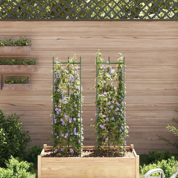 vidaXL Tomaattihäkki 2 kpl 116 cm teräs ja PP