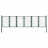 vidaXL Puutarhan portti ter&auml;s 400x125 cm vihre&auml;