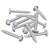vidaXL Puuruuvit 12 kpl Hopea M4 x 28 mm Ter&auml;s