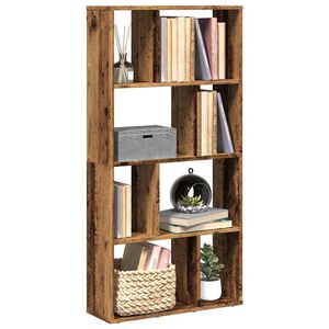 vidaXL Kirjahylly vanha puu 60x20x120,5 cm tekninen puu
