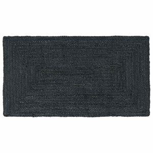 vidaXL Alue matot Suorakaide Tummanharmaa 60 x 110 cm Juutti