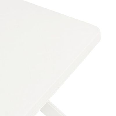 vidaXL Bistropöytä valkoinen 70x70x72 cm muovi