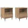 vidaXL Y&ouml;p&ouml;yt&auml;kaappi 2 pcs Artisan tammi 40 x 35 x 50 cm Tekninen puu