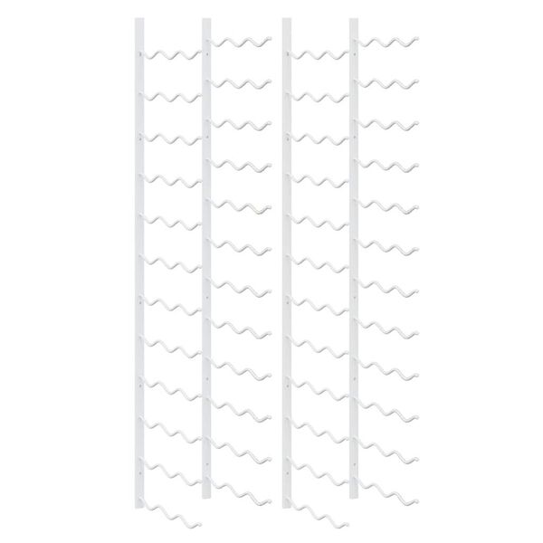 vidaXL Sein&auml;lle kiinnitett&auml;v&auml; viinipulloteline 36 pullolle 2 kpl rauta