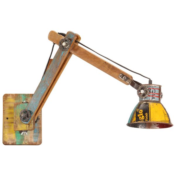 vidaXL Teollistyylinen sein&auml;valaisin moniv&auml;rinen py&ouml;re&auml; E27