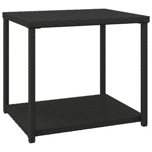 vidaXL Sivup&ouml;yt&auml; musta 55x45x49 cm polyrottinki