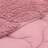 vidaXL Kes&auml;peitto Pinkki 220 x 240 cm Mikrokuitu ja teddy fleece