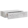 vidaXL Sein&auml;laatikkohylly betoninharmaa 40x23,5x10 cm MDF