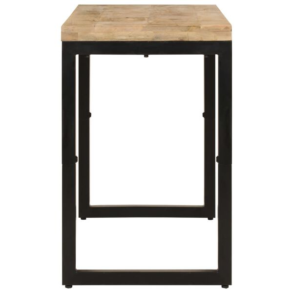 vidaXL Ruokapöytä 110x50x76 cm täysi mangopuu