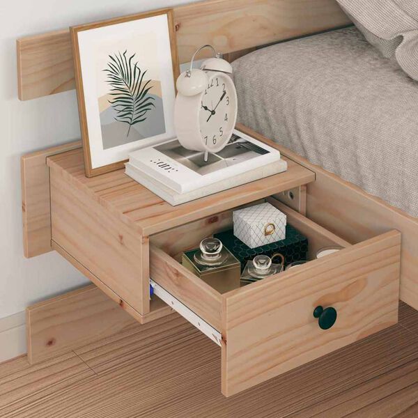 vidaXL S&auml;ngyn runko Ruskea 2FT6 Small Single Massiivinen m&auml;nty