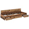 vidaXL S&auml;ngyn runko laatikon kanssa Vanha Puu 90 x 200 cm Tekninen puu
