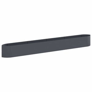 vidaXL Kohotettu Puutarhapes&auml; Antrasiitti 380 x 40 x 40 cm Ter&auml;s