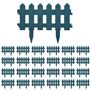 vidaXL Nurmikonreunukset 25 kpl vihre&auml; 10 m PP