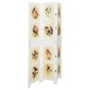 vidaXL Romdivider Paneeli Valkoinen 106 x 165 cm MDF