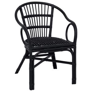 vidaXL Pinottava tuoli Musta 58 x 60 x 81 cm Rottinki