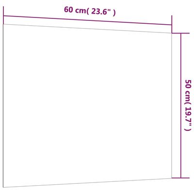 vidaXL Seinäkiinnitteinen magneettitaulu valkoinen 60x50 cm lasi