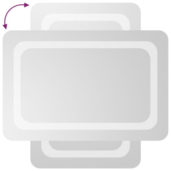 vidaXL Kylpyhuoneen LED-peili 40x60 cm