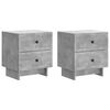 vidaXL Y&ouml;p&ouml;yt&auml;kaappi 2 kpl Betoninharmaa 43 x 34,5 x 47,5 cm