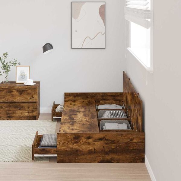 vidaXL S&auml;ngyn runko p&auml;&auml;tyll&auml; Savup&auml;hkin&auml; 70 x 190 cm Tekninen puu