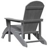 vidaXL Adirondack-tuoli Vaaleanharmaa 82 x 74 x 92 cm HDPE